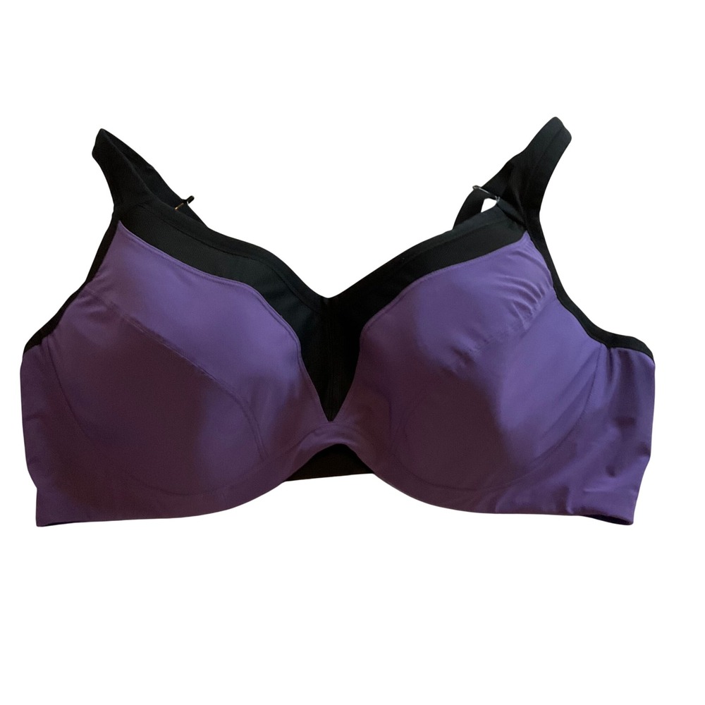 Torrid Active Purple Black Full Coverage Sports Bra Plus Size 40D
